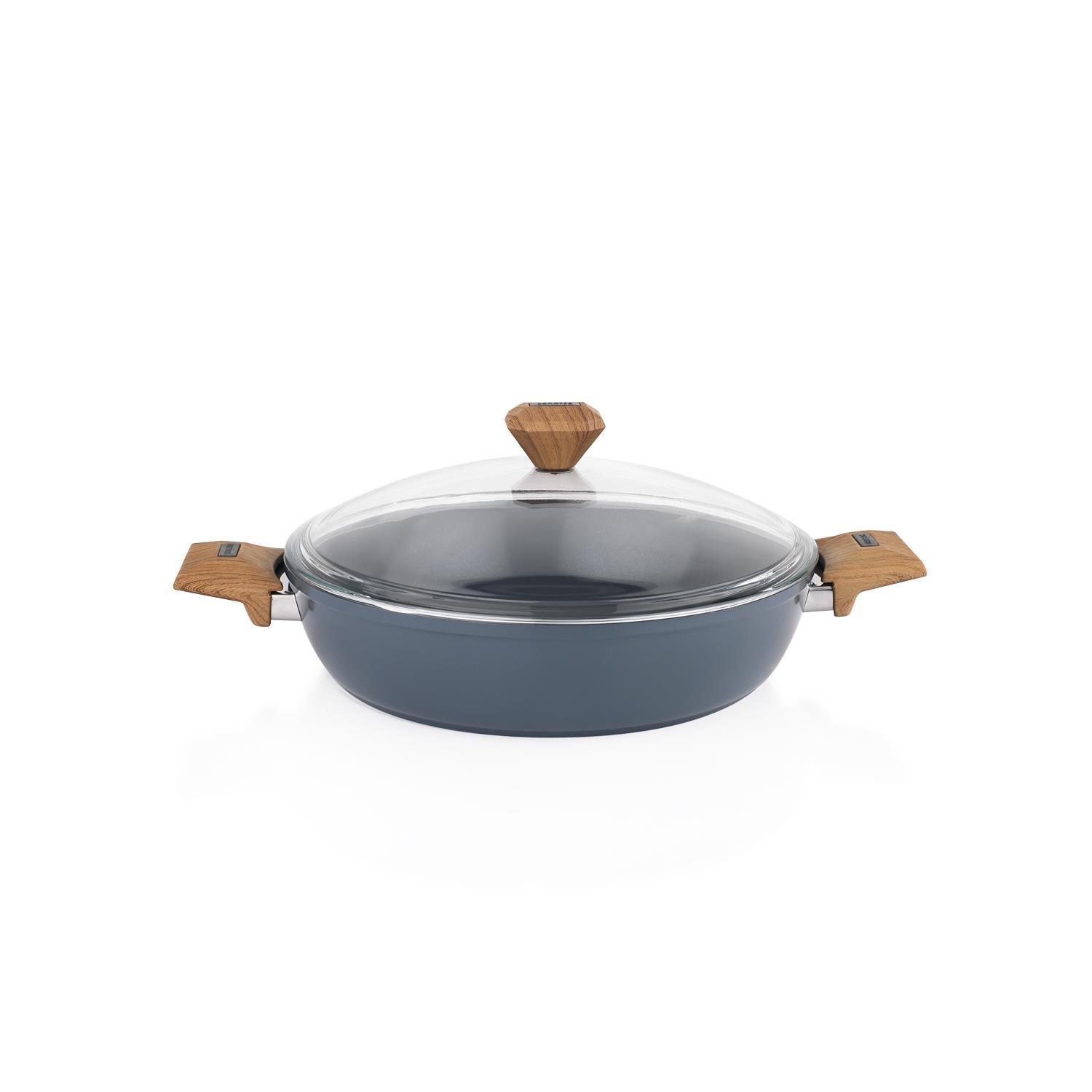 KRM-00085Schafer Pişirme Seti - Classic Düdüklü+Fiesta Tencere 30 cm Siyah