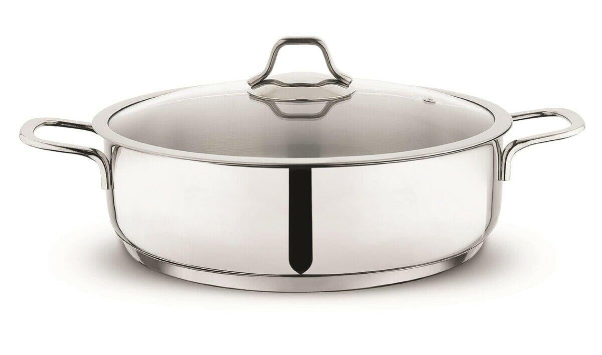 Schafer Held Çelik Basık Tencere 24 cm 2 prç Inox