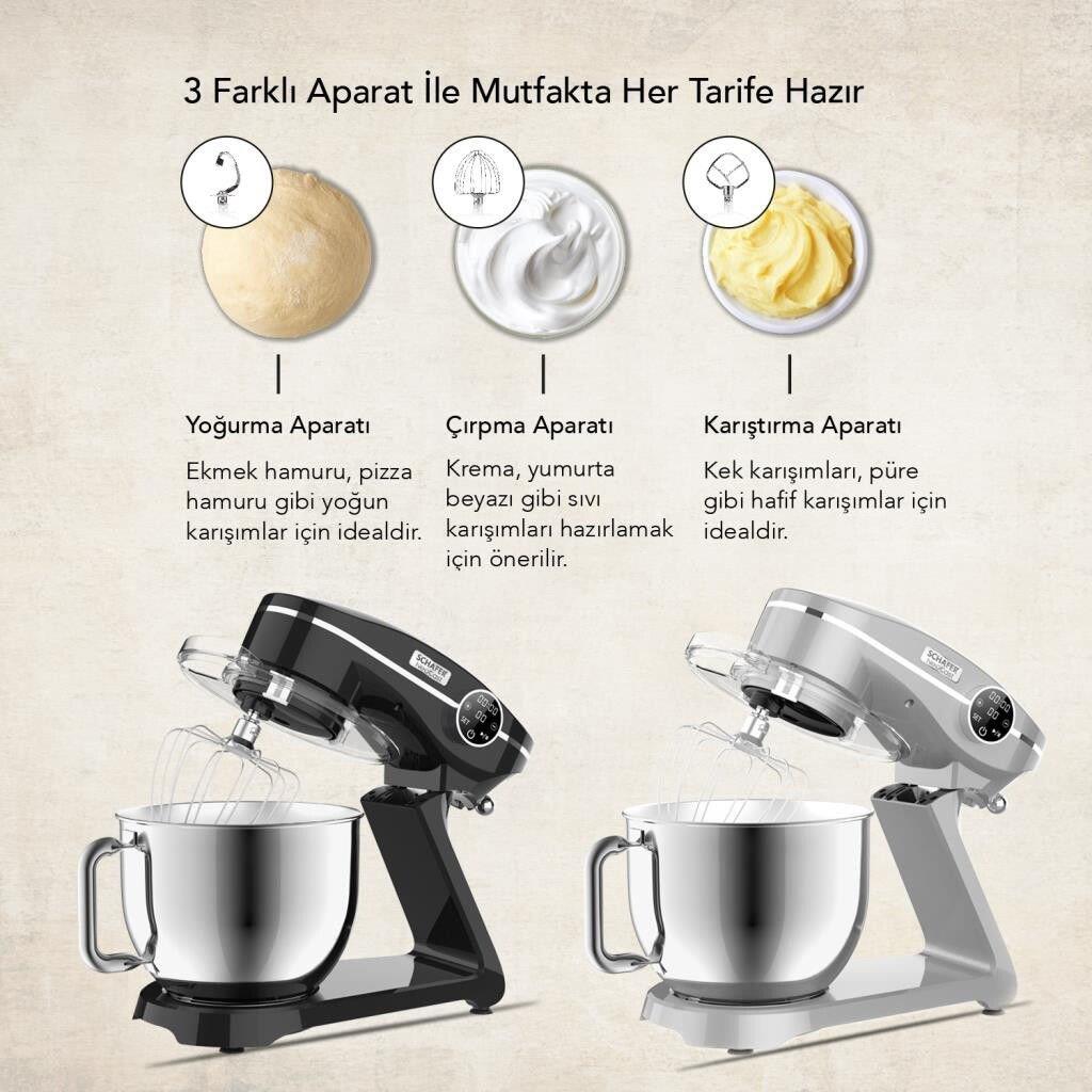Schafer Neocast Dijital Döküm Stand Mikser Gümüş