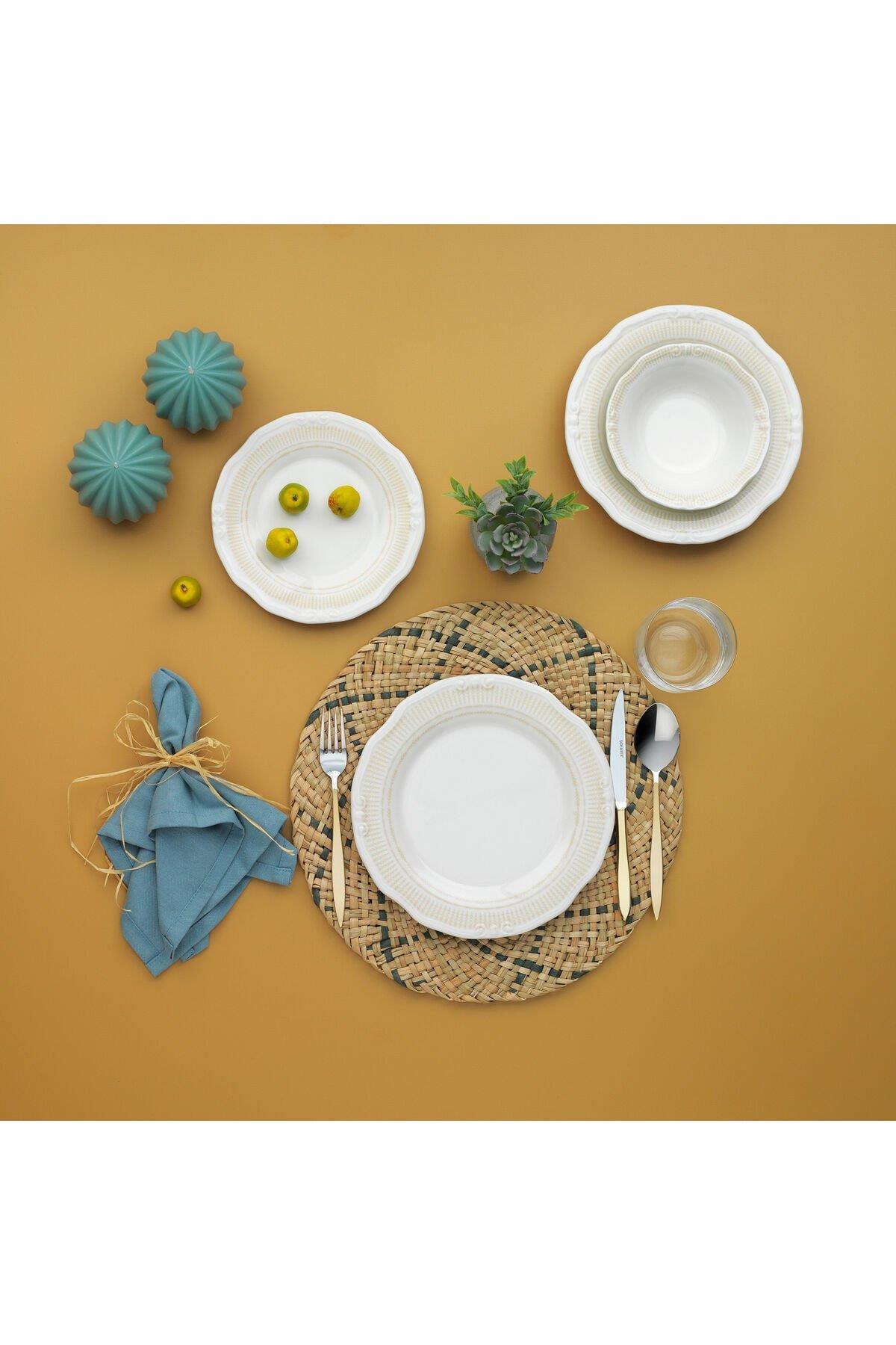 Schafer Nostalgia Yemek Takımı 24 prç Krem