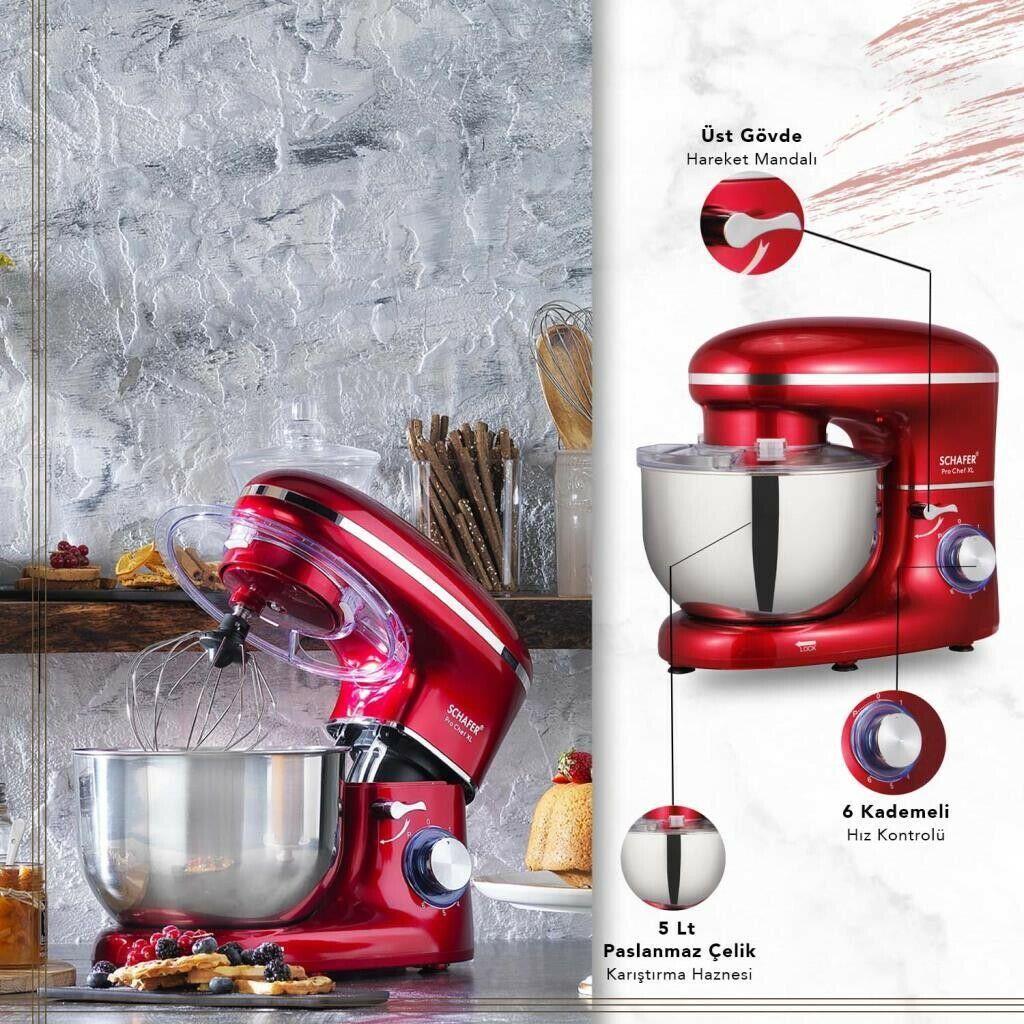 Schafer Prochef XL Stand Mikser Kırmızı