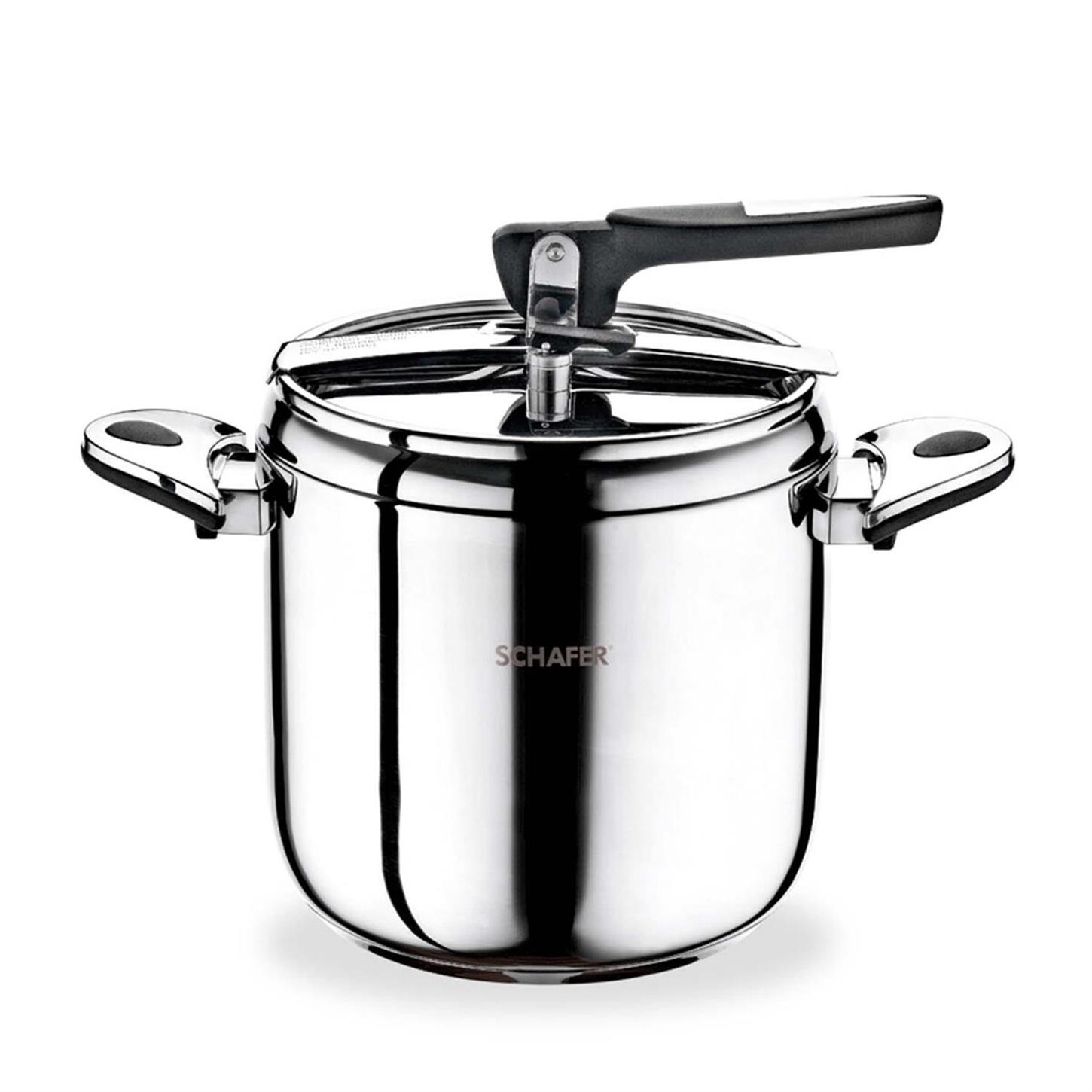 SHFCLASİC7LTSchafer Classic Düdüklü Tencere 7 lt Inox