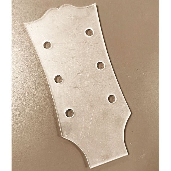 Akrilik 4mm Les Paul Custom Headstock Şablon