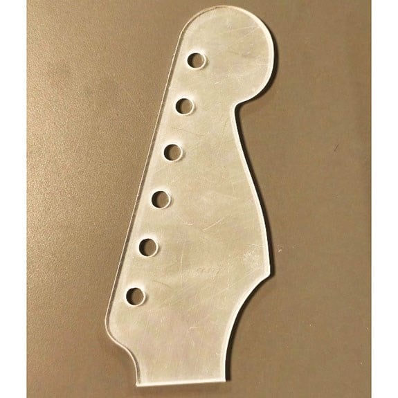 Akrilik 4mm Strat 1960 Headstock Şablon