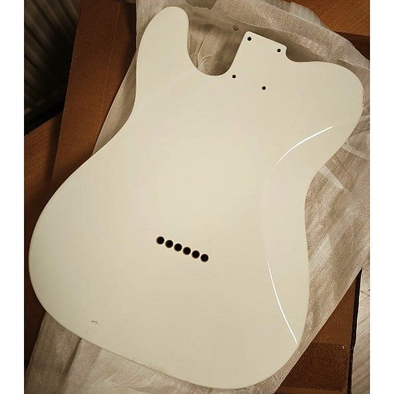 American Alder 3 Parça HS Tele Gövde Olympic White Tummy Cut