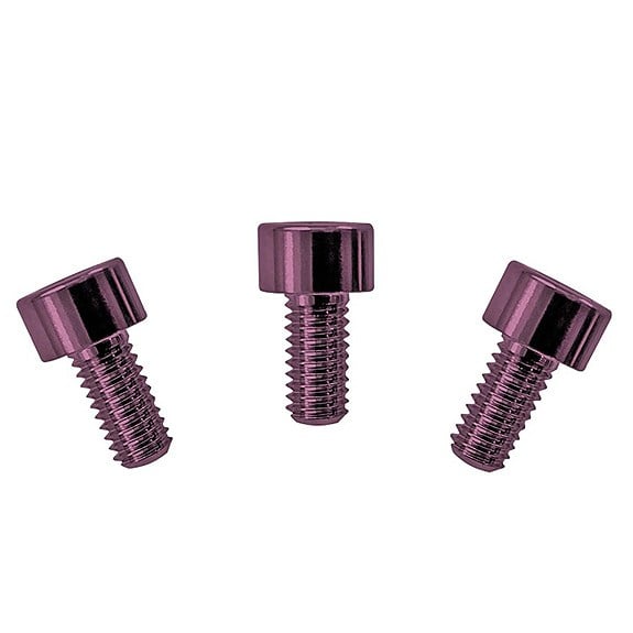Floyd Rose FRNCSPKP Üst Eşik Kilit Pembe Anodize Çelik  Vida Set 3 Adet