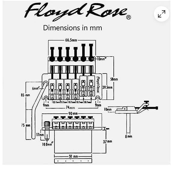 Floyd Rose Original FRT1984 Limited 1984 Made in USA Siyah