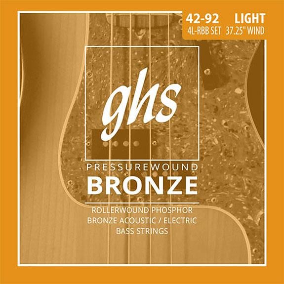 GHS 4LRBB Rollerwound Akustik Bas 0,42 Bronz Takım Tel