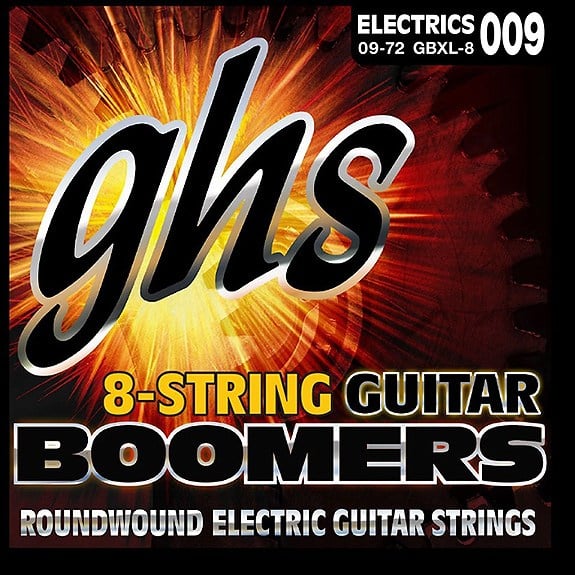 GHS Boomers GBXL8 Sekiz Tel Elektro Gitar 0,9-0,72 Takım