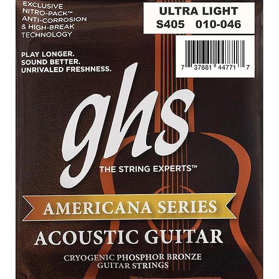 Ghs S405 Cryogenic Phosphor Bronze Akustik Gitar 0,10 Takım Tel