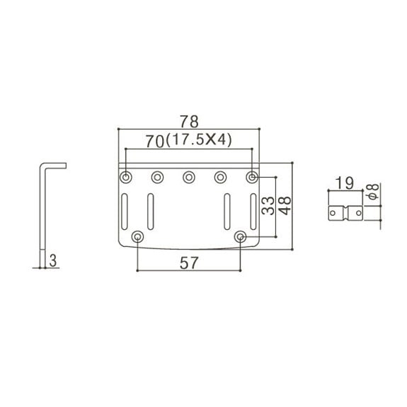 Gotoh 203B-4B 4 Tel Bas Köprüsü Siyah
