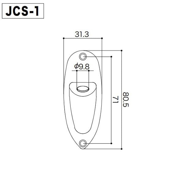Gotoh JCS1C Stratocaster Jak Kapağı Krom