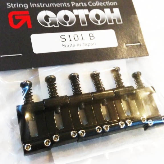 Gotoh S101B Elektro Gitar Saddle Seti Siyah (11,3mm)