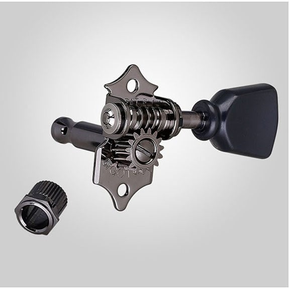 Gotoh SE700CK Akustik Gitar Burgusu Metalik Siyah Takım (3-3 Dizilim)