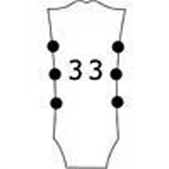 Hipshot Universal Mount Locking Elektro Gitar Kilitli Burgu Seti Siyah (3-3 Dizilim) (10mm her modele uyar)