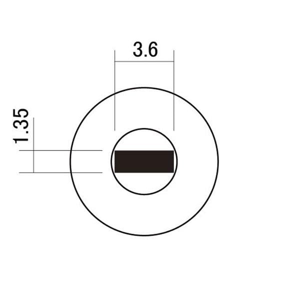 Hosco Japan LB390 Switch Knob Siyah