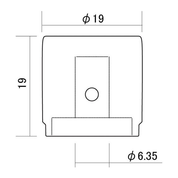 Hosco Japan MKC19FCI Düz Metal Knob Krom İnç