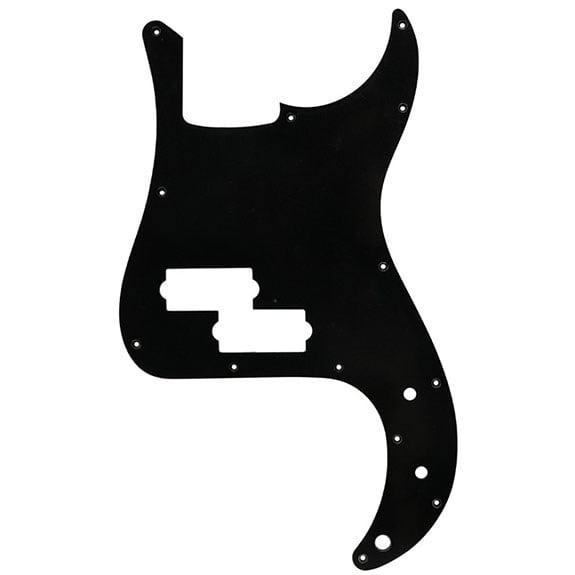 Hosco Japan PBP1B Precision Bas Pickguard Tek Kat Mat Siyah 13 Delik