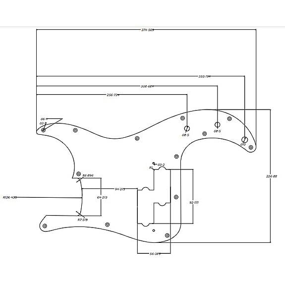 Hosco Japan Precision Bas Standart Pickguard Tortoise 4 Kat - 13 Delik
