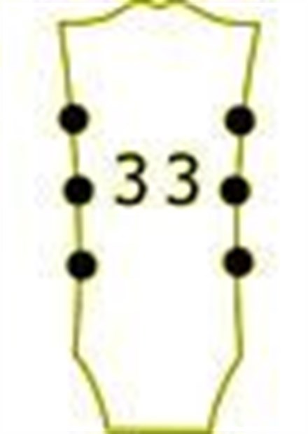 Jinho J404HCR Pegwinderlı Akustik ve Elektro Gitar Burgusu Takım (3-3 Dizilim)