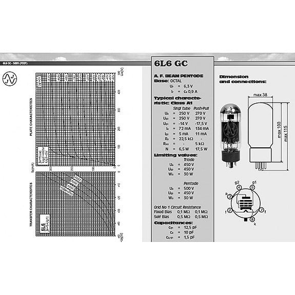 JJ Tesla 6L6GC Matched Quad Amfi Lamba Seti