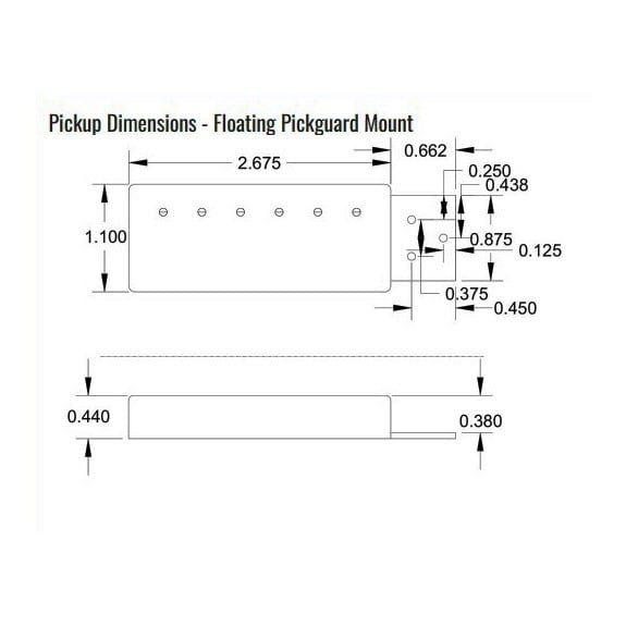 Lollar Johnny Smith Stil Humbucker Sap Pickguard Montaj Altın