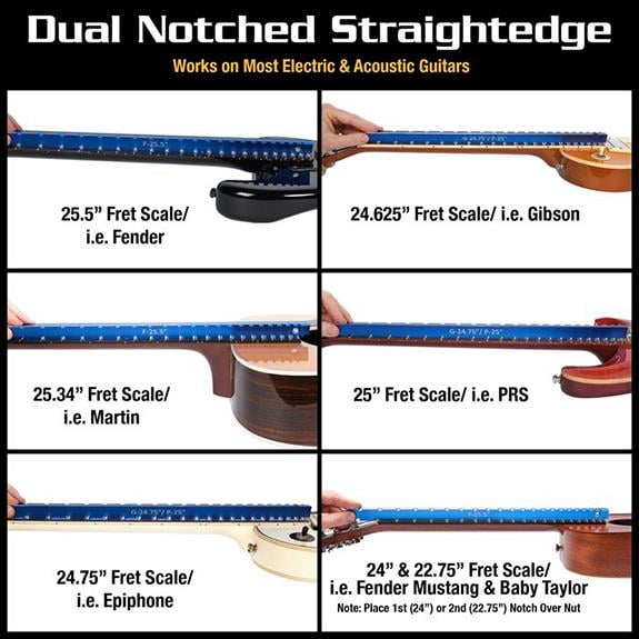 Musicnomad MN821 Tri-Beam Üçgen Gitar Tesfiye Cetveli
