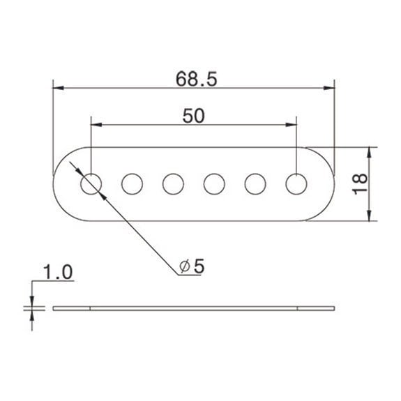 Partsland SHPC Single Manyetik PVC Beyaz Sedef 50mm