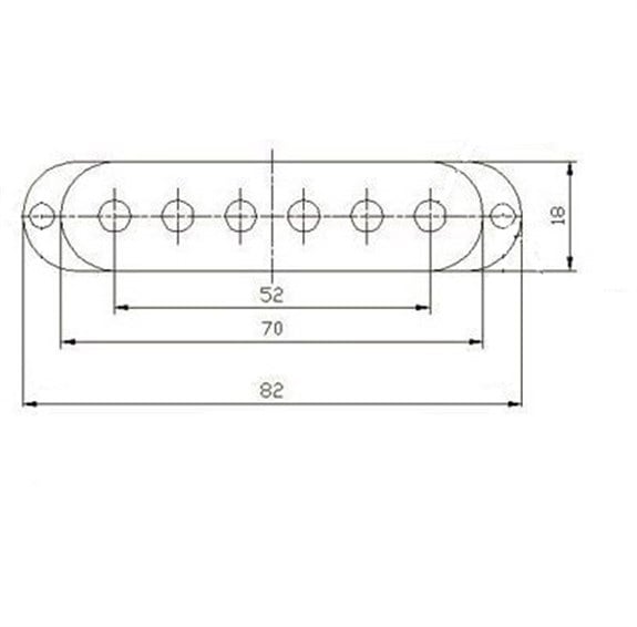 PC002-52BK Single Manyetik Kapağı Siyah 52mm