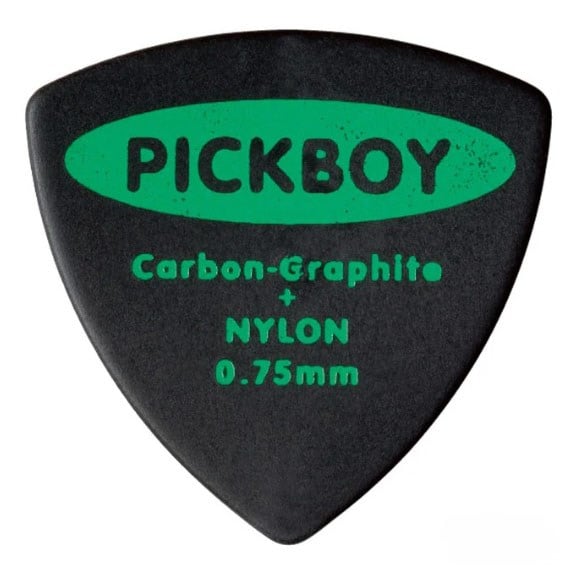 Pickboy GP22T75 Carbon Graphite Nylon Triangle 0,75mm Pena Seti 10 Adet