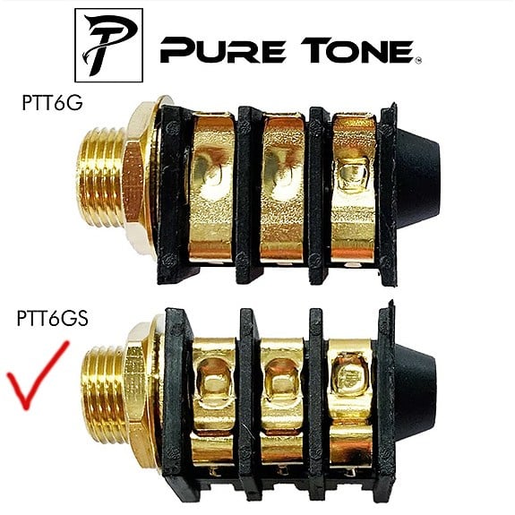 Pure Tone PTT6SG Altın PCB Dişi Jak Stereo-Mono Shunting