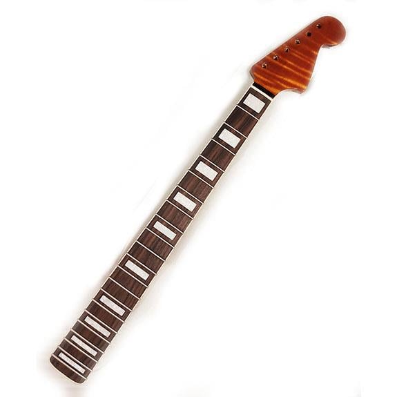 Roasted AAA Flame Maple 21 Perde Jazzmaster Sap Rosewood Hidden Tang