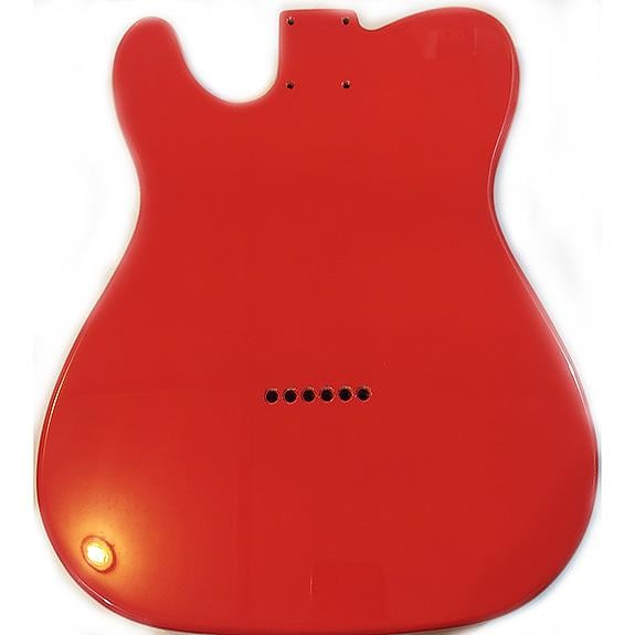 Roasted American Ash 3 Parça Tele Gövde Fiesta Red