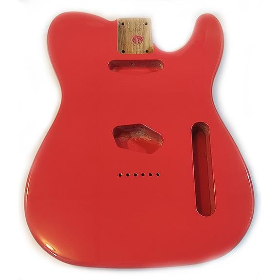 Roasted American Ash 3 Parça Tele Gövde Fiesta Red