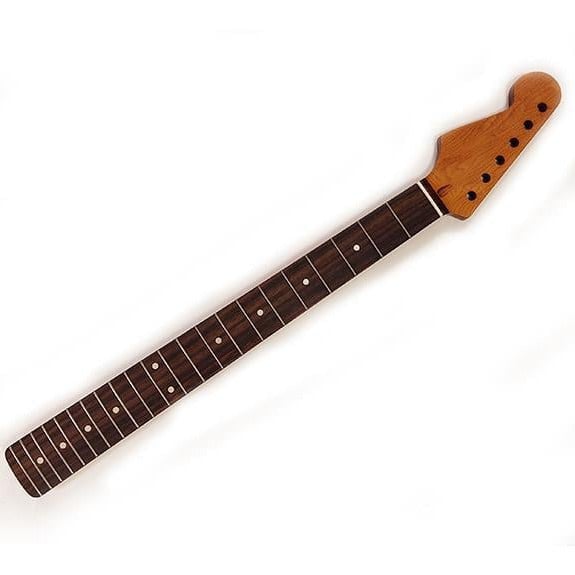 Roasted Maple 22 Perde Hidden Tang Solak Strat Sap Rosewood Tuşe