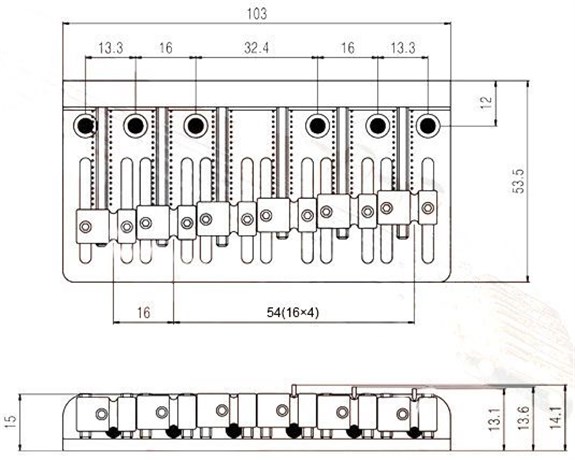 S.I.C BB060CR 6 Tel Bas Köprüsü Krom