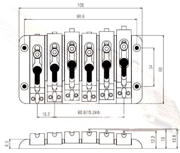 S.I.C BB206BK 6 Tel Bas Köprüsü Siyah