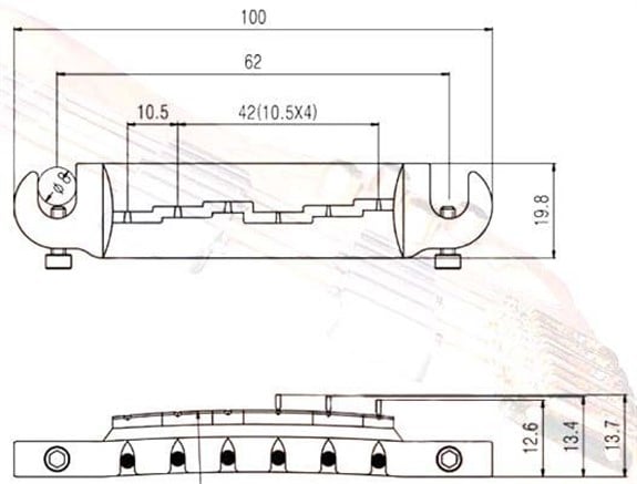 S.I.C BM116CR T.O.M Tailpiece Wrapover Sistem Krom