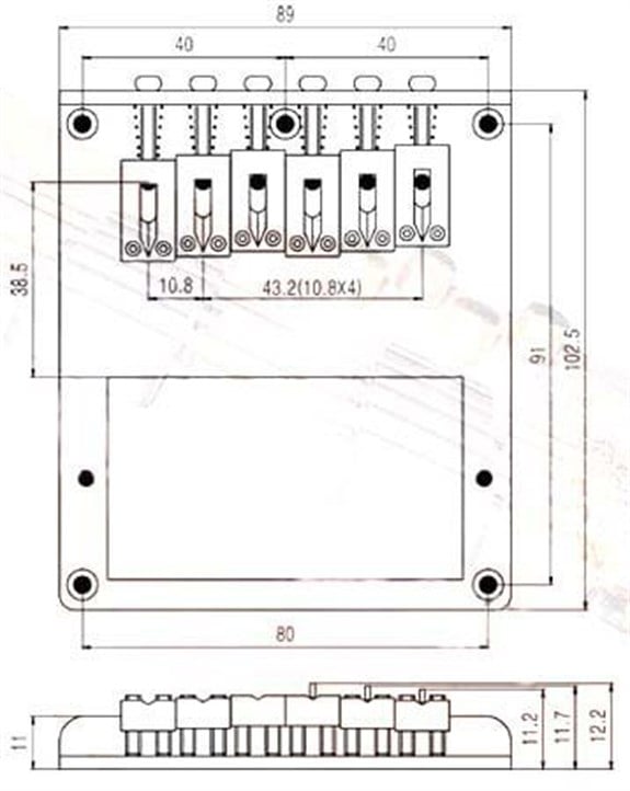 S.I.C T004GD Telecaster Tip Köprü Altın
