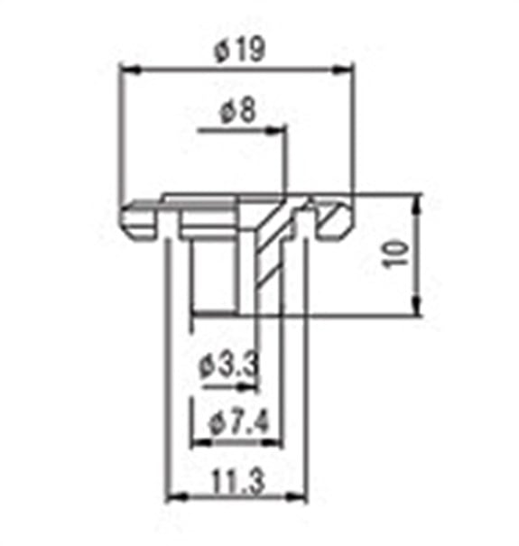 S.I.C HS001GD Bas Gitar Tel Aparatı (String Tree) Altın
