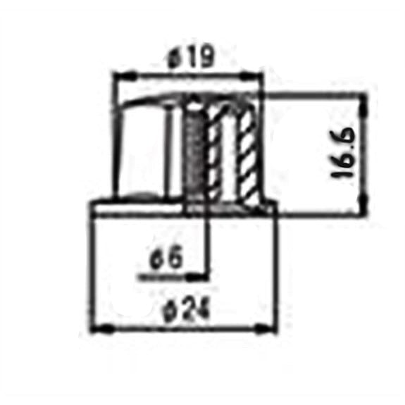 S.I.C KPJ70L Bas Knob