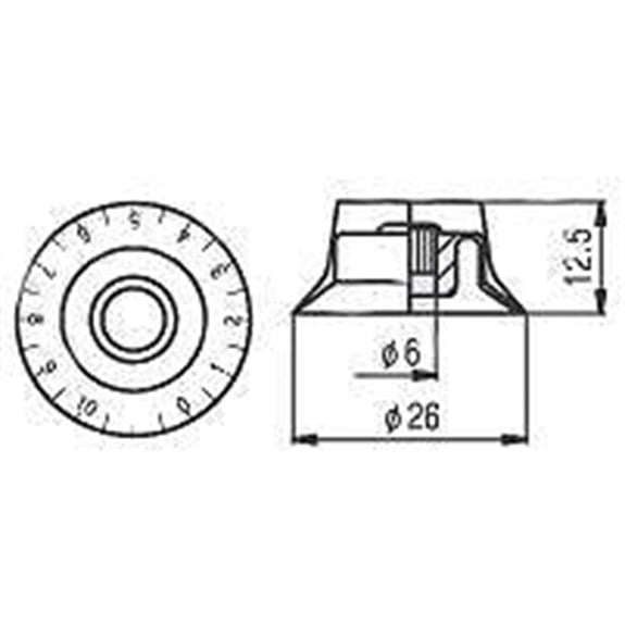 S.I.C KSP11 Les Paul Tip Knob