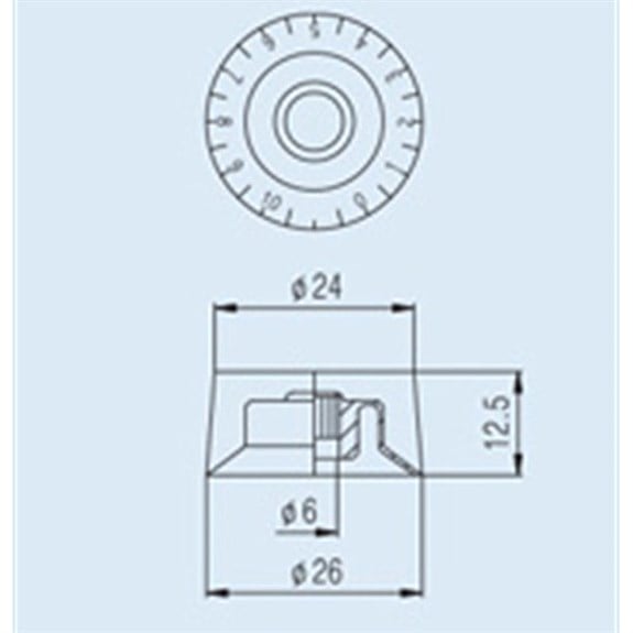 S.I.C KSP31 Speed Knob Altın Renk
