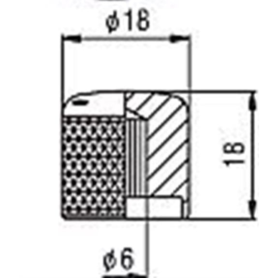 S.I.C NB301CR Metal Knob Krom (Hafif)