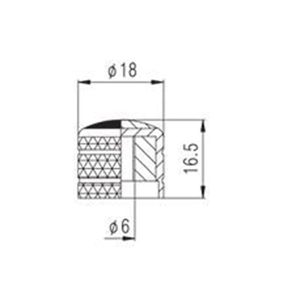 S.I.C NP11BK Metal Knob Siyah - Gerçek Abalone Sedef 