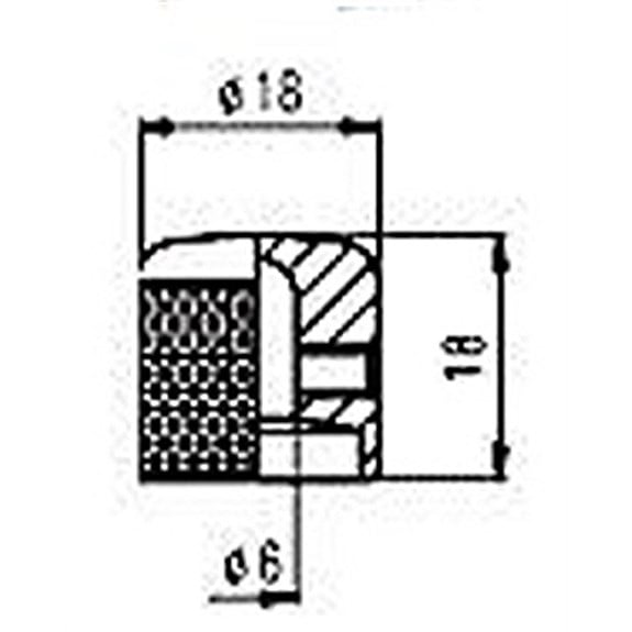 S.I.C NS001BK Alyanlı Metal Knob Siyah
