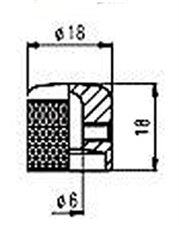 S.I.C NS001CR Alyanlı Metal Knob Krom