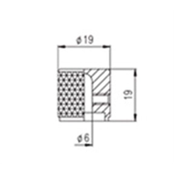 S.I.C NS003CR Tele Stil Vidalı Metal Knob Krom