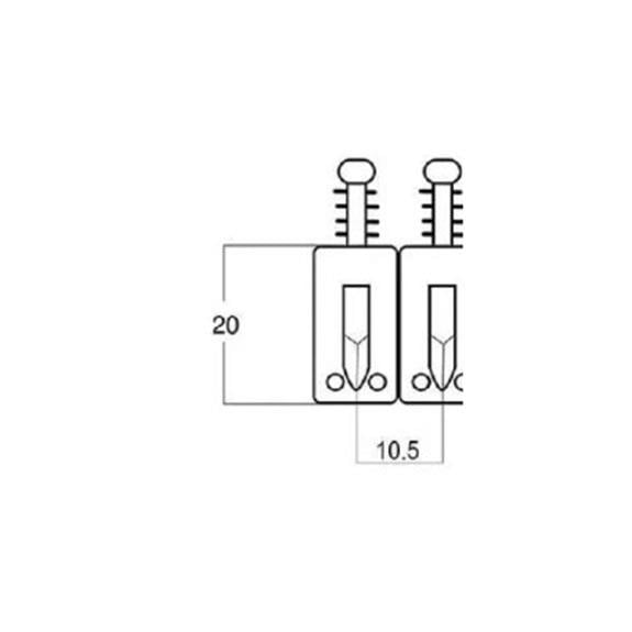 S.I.C PS001CR Elektro Gitar Tekli Saddle (10,5mm)