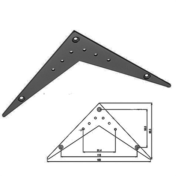 S.I.C TA001BK Tailpiece Siyah